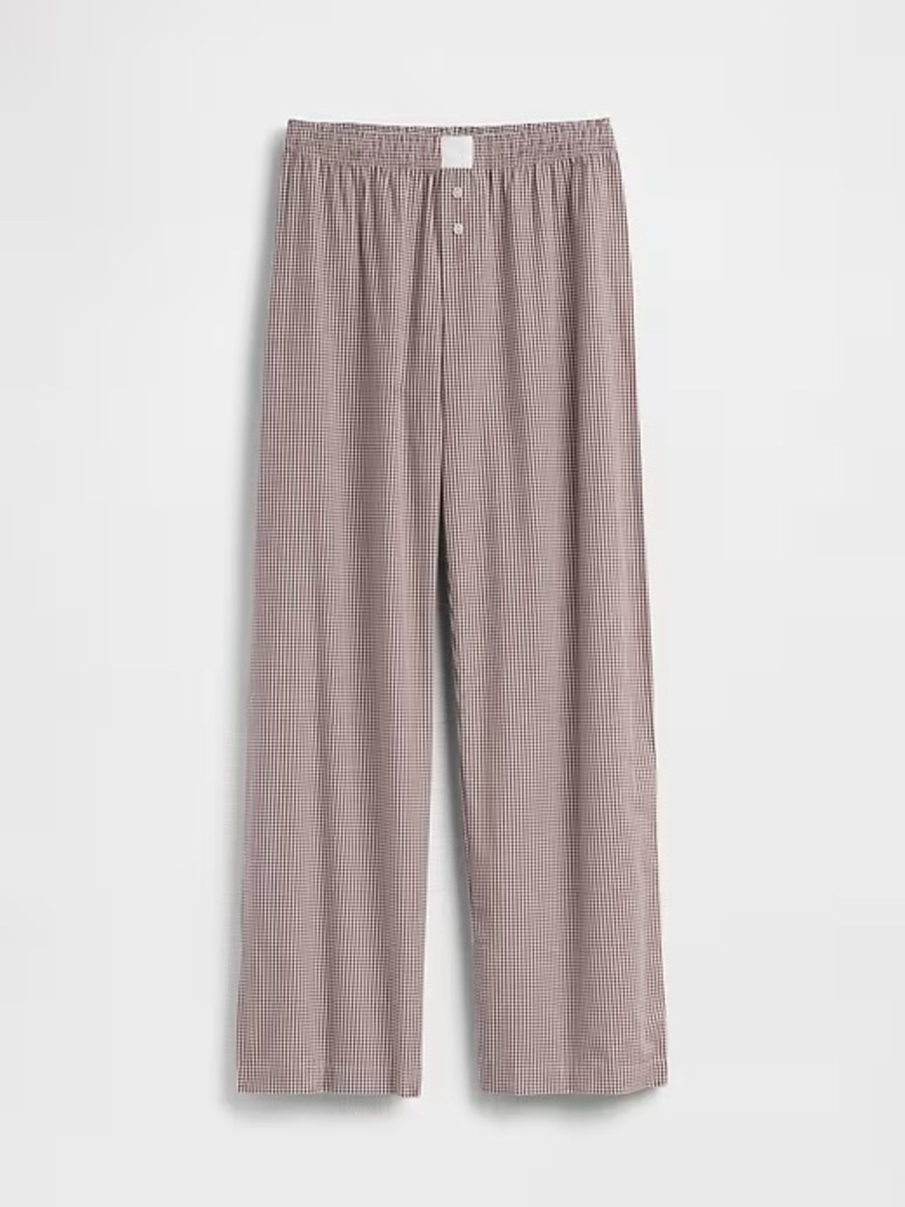 Gap Poplin Pajama Set - Brown Gingham - Size M - Picture 6 of 7
